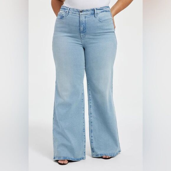 Good American Denim - Good American Good Waist Palazzo jeans Size 24 Plus